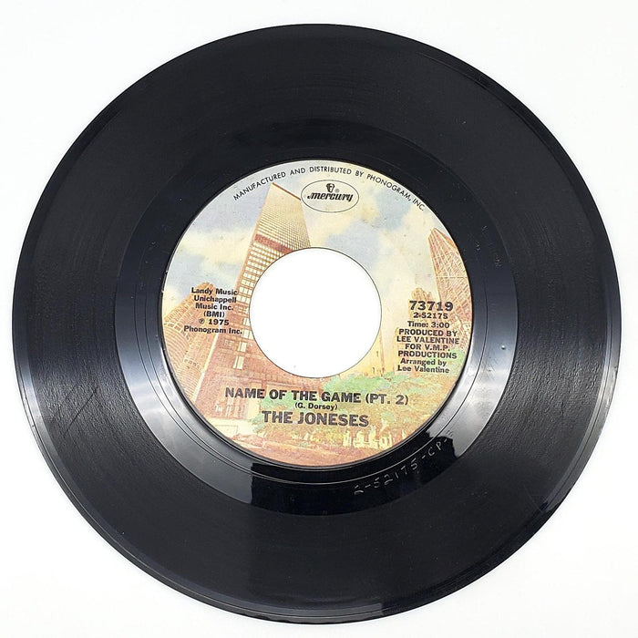 The Joneses Name Of The Game 45 RPM Single Record Mercury 1975 73719 2