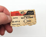 5x Corbin X1 67 5 Key Blanks Nickel Silver 5 Pin NOS 6