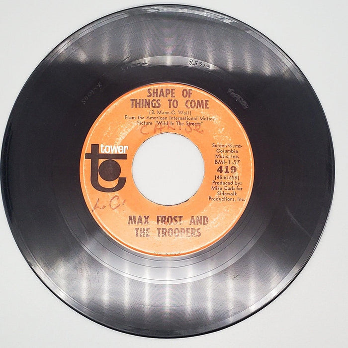 Max Frost And The Troopers Shape Of Things To Come Record 45 RPM Single 1968 2
