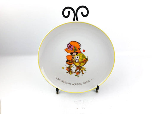 Mopsie Collectors Plate Love Makes The World Go Round World Wide Arts 10.5" 2