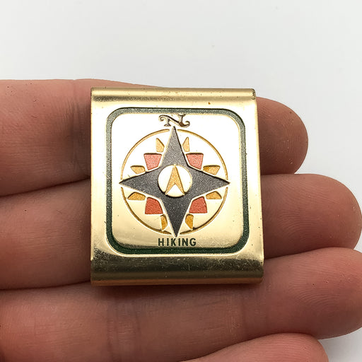 Boy Scouts of America Hiking Metal Belt Slide Clip Skill Award Loop Compass Icon 1