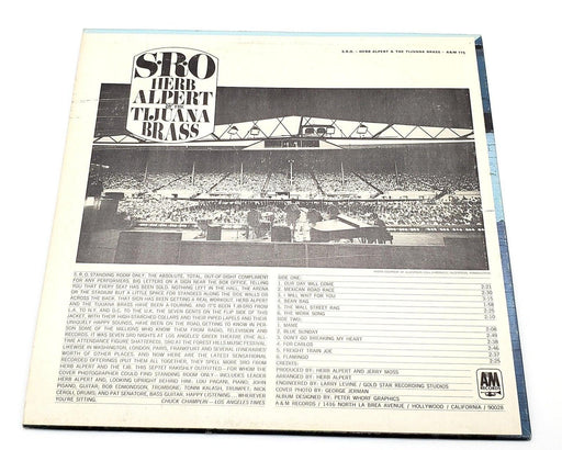 Herb Alpert & The Tijuana Brass S.R.O. 33 RPM LP Record A&M 1966 A&M SP 4119 2