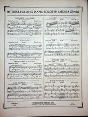 Stephen Heller Warrior's Song Op 45 No 15 Vintage Sheet Music Piano Song Presser 3
