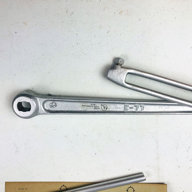 LCN Size E Potbelly Closer Arm REG NH ALUM Regular Non-Handed Aluminum Finish
