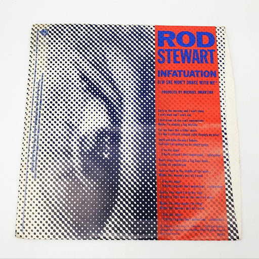 Rod Stewart Infatuation / She Won't Dance With Me Single Record Warner Bros 1984 2