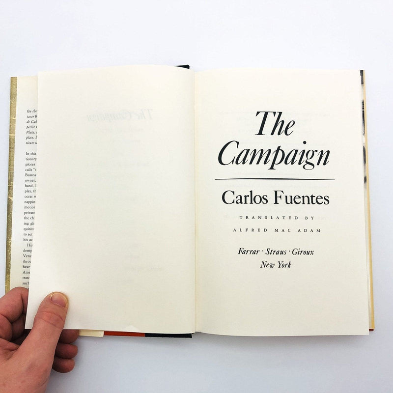 The Campaign Hardcover Carlos Fuentes 1991 Revolutionary South America Argentina 8