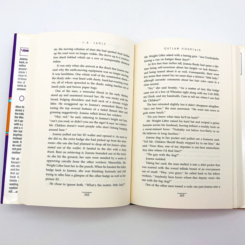 Outlaw Mountain HC J. A. Jance 1999 Joanna Brady Mysteries No 7 1st Edition 9