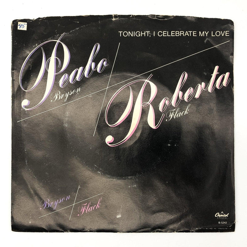 Peabo Bryson Tonight, I Celebrate My Love Record 45 Single B-5242 Capitol 1983 1