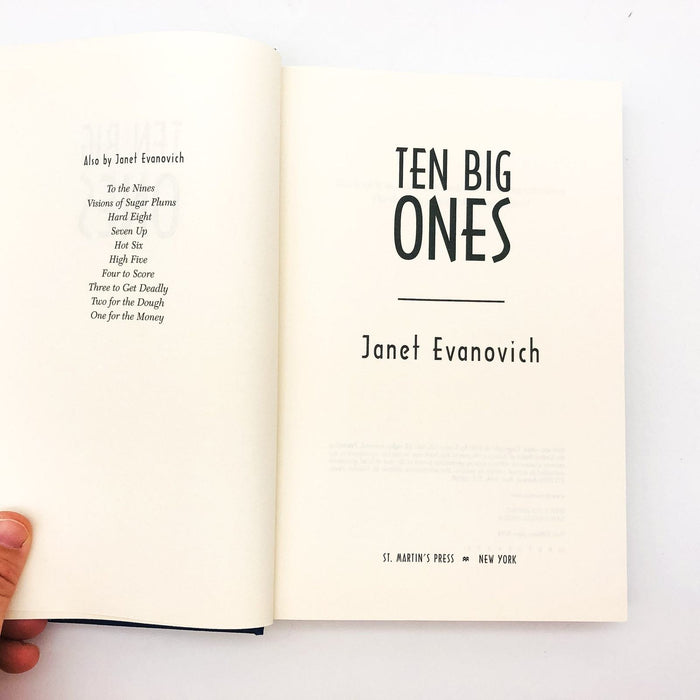 Ten Big Ones HC Janet Evanovich 2004 Stephanie Plum Private Investigator 1st Ed 8