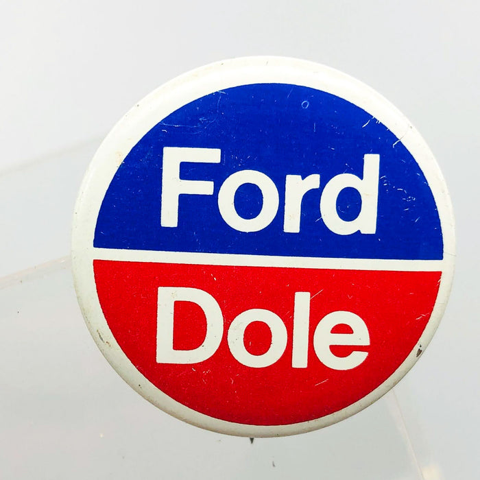 Ford Dole Button Pin 1.25" Gerald Bob Political Campaign President Committee 13