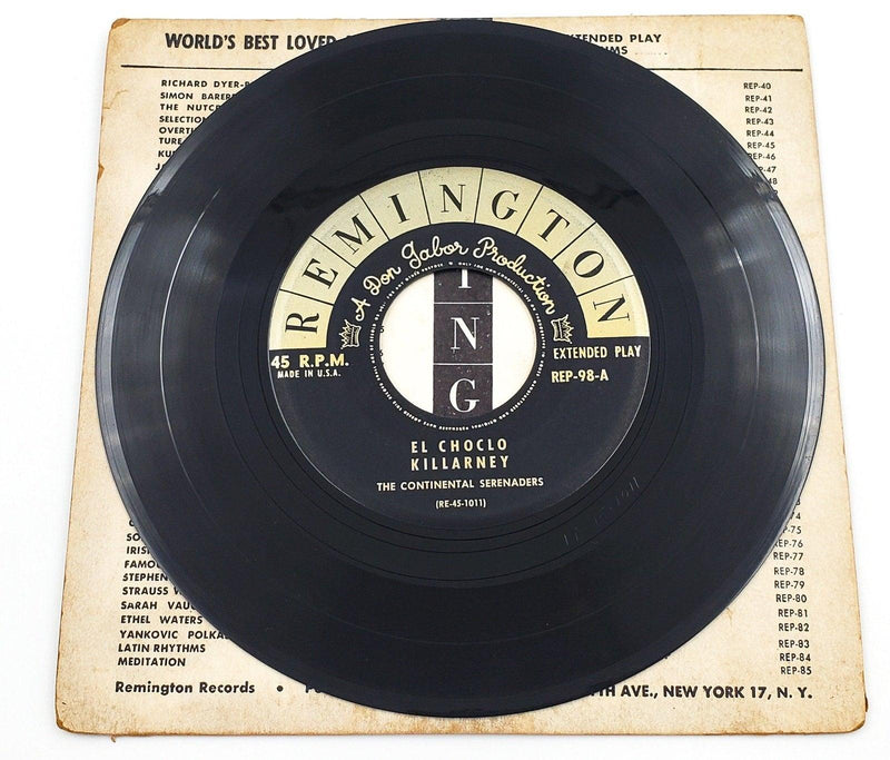 The Continental Serenaders Music Around The World 45 RPM EP Record Remington 3