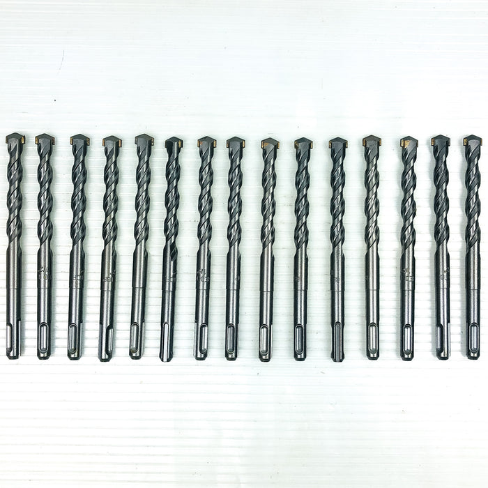 15pk Hammer Drill Bits 1/2"x6" SDS Plus 3.5" LOC Carbide Tip Concrete Masonry