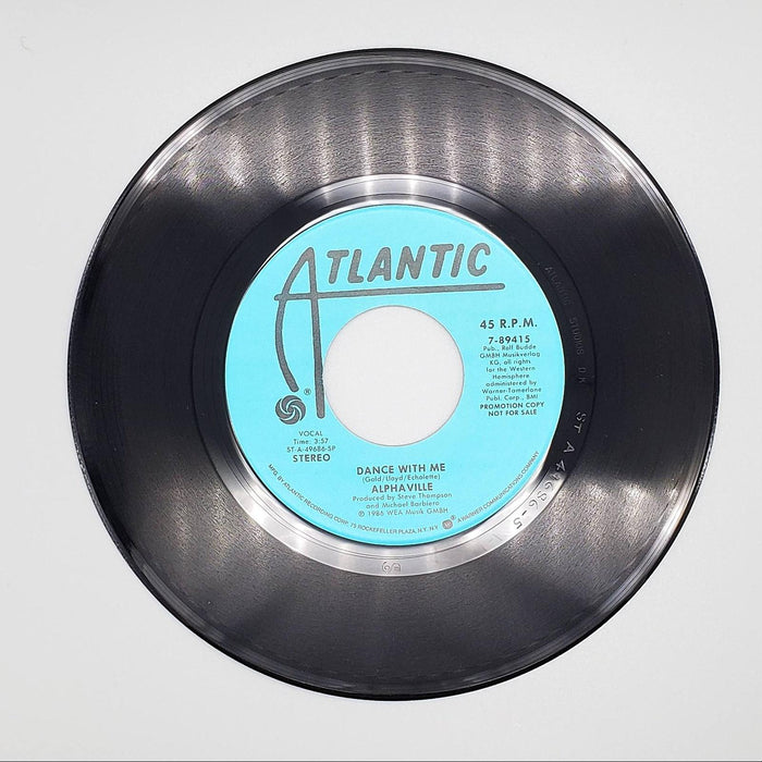 Alphaville Dance With Me Single Record Atlantic Records 1986 7-89415 PROMO 3