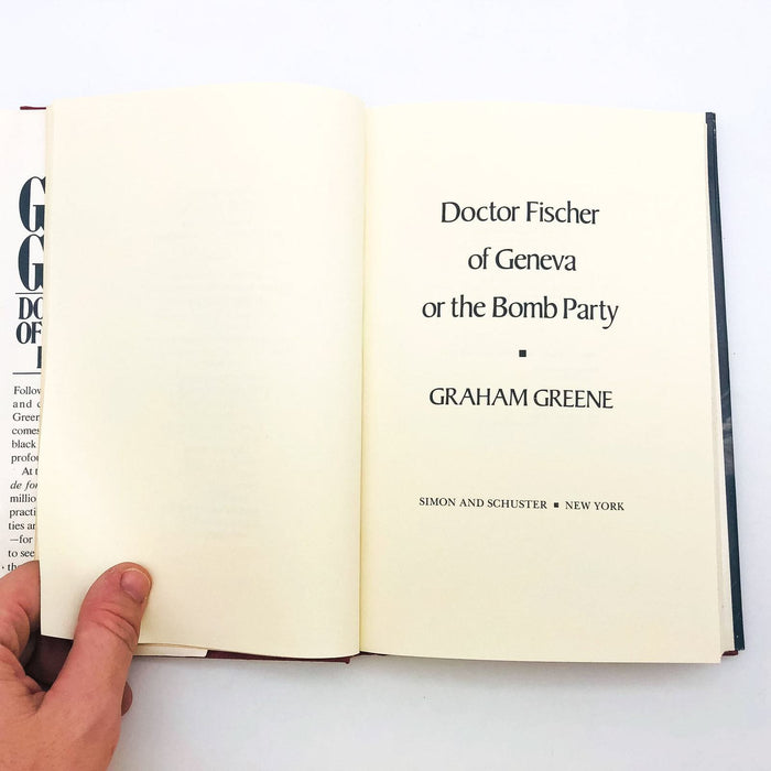 Doctor Fischer Of Geneva Or Bomb Party Hardcover Graham Greene 1980 1st Edition 7