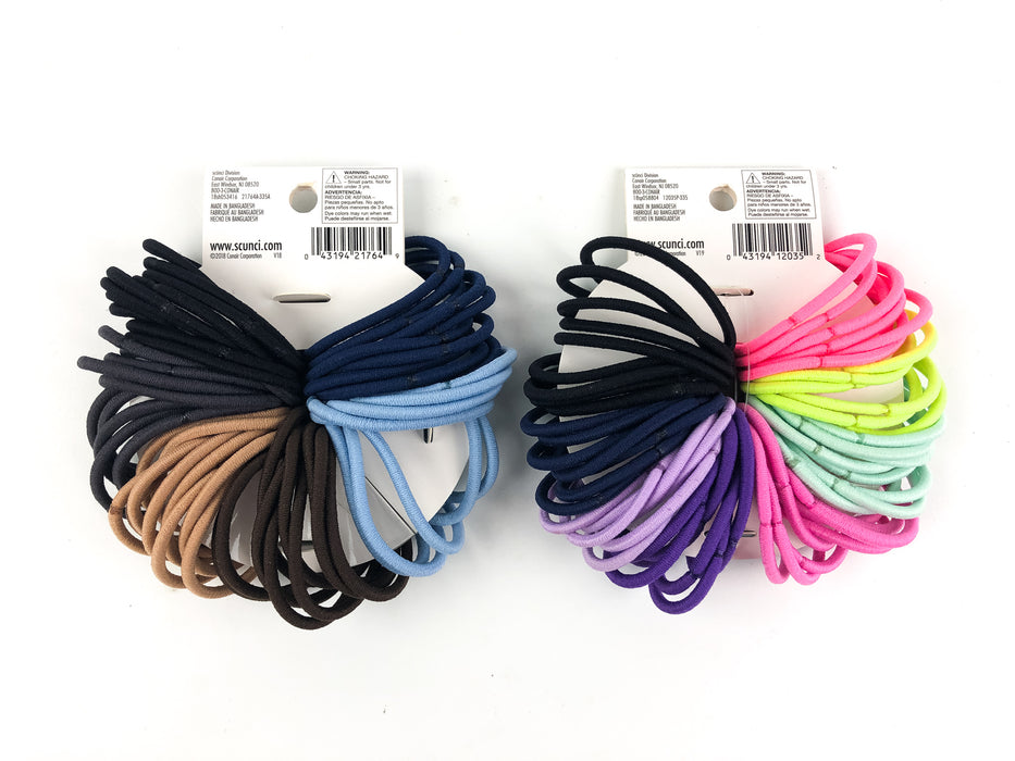 120-PK Scunci No Damage Ponytail Holder Elastics Rubber Bands U Got This 12035