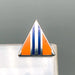 Genuine U.S Military Issued Pin Device I-21 Orange Triangle 2 Blue Stripes 4