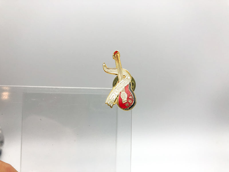 Womens Bowling Asssociation Lapel Pin WBA Nashville Tennessee Guitar Music Notes