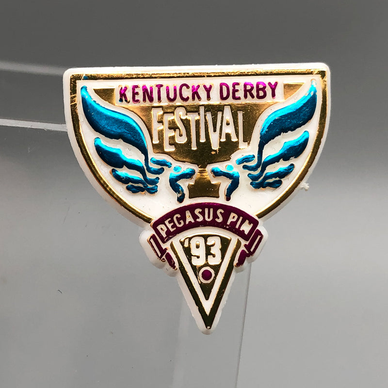 Vintage Kentucky Derby Festival Lapel Pin Pegasus Louisville Horse Racing 1993