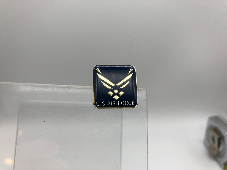 US Air Force Lapel Pin USAF Wings Blue Chrome Logo Insignia Epoxy Enamel 5