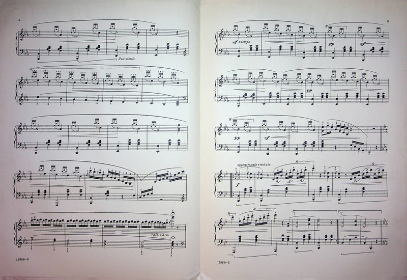 Falling Waters JL Truax Vintage Sheet Music Piano Song Pianoforte Theo Presser 4
