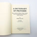 A Dictionary Of Proverbs Paperback Petros D Baz MD 1963 Phrases Passages Poems 6