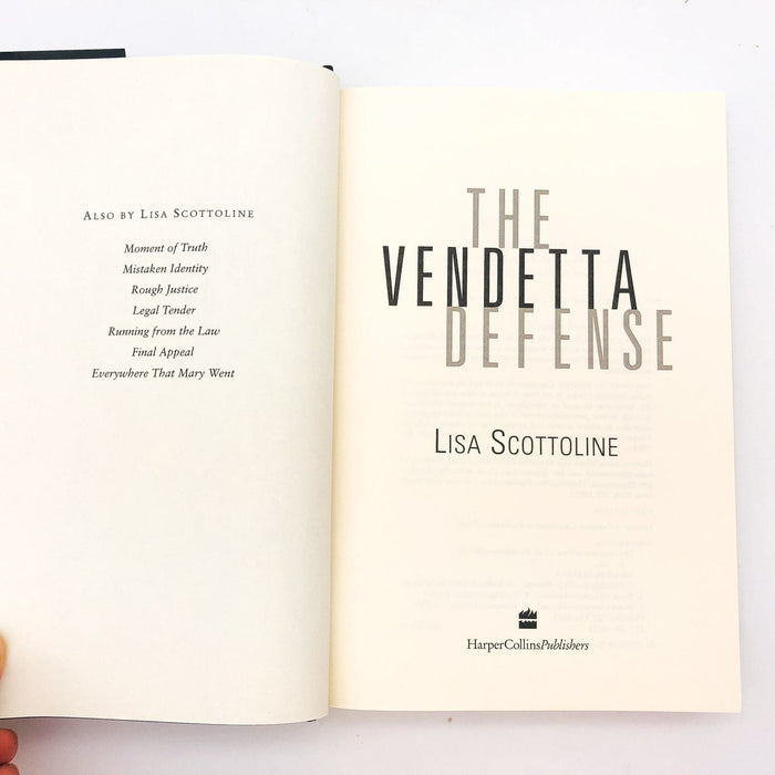 The Vendetta Defense HC Lisa Scottoline 2001 Italian American Trial 1st Edition 9