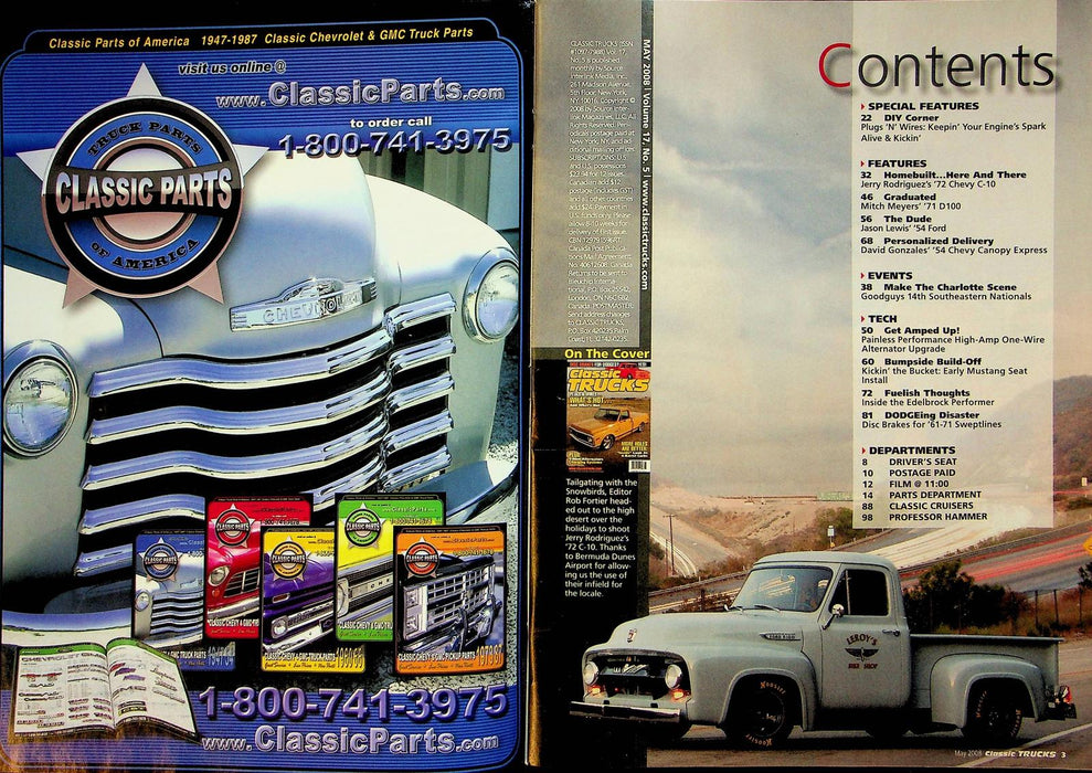 Classic Trucks Magazine May 2008 Vol 17 No 5 Inside Look 4 Barrel Carb Plug Wire