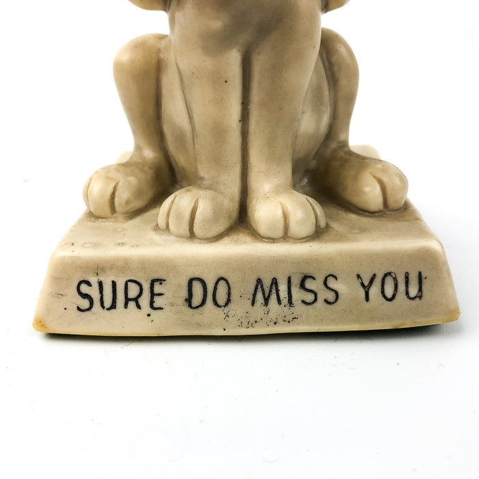 Old Basset Dog Crying Figurine Statue Sure Do Miss You Red Tongue Coon Hunting 3