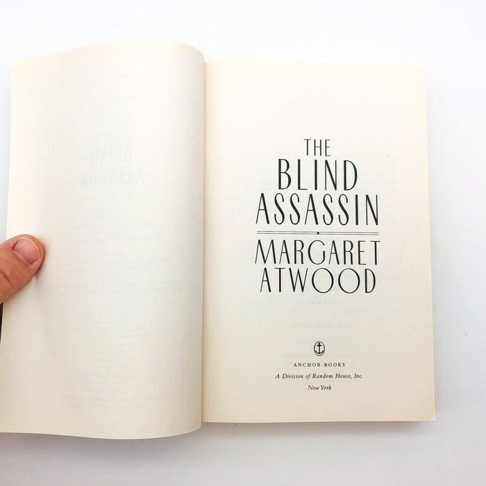 The Blind Assassin Paperback Margaret Atwood 2000 WW2 Suspicious Death Anchor 6