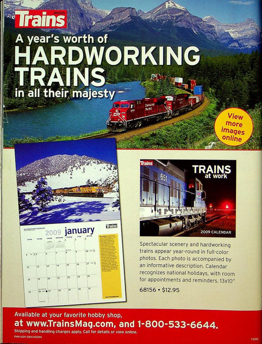 Trains Railroading Magazine December 2008 Vol 68 No 12 Canadian Pacific, Winter