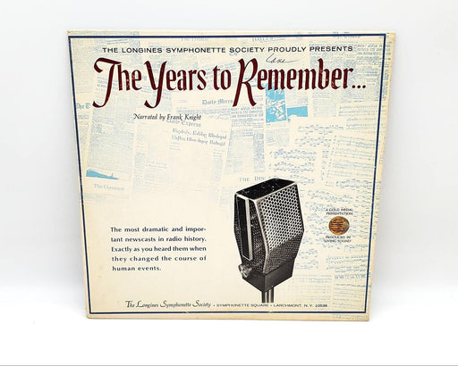 Frank Knight The Years To Remember LP Record Longines Symphonette Society 1