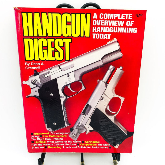 Handgun Digest Paperback Dean A. Grennell 1987 Equipment Hunting Reloading 1