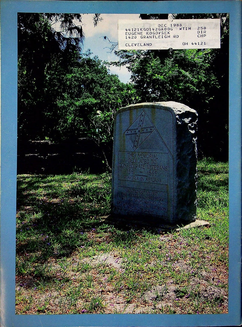 Civil War Times Magazine December 1987 Vol XXVI 8 A Fugitive Rebel 3