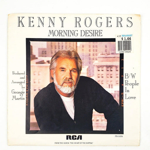 Kenny Rogers Morning Desire Record 45 RPM Single RCA 1985 w/ Poster Sleeve 2