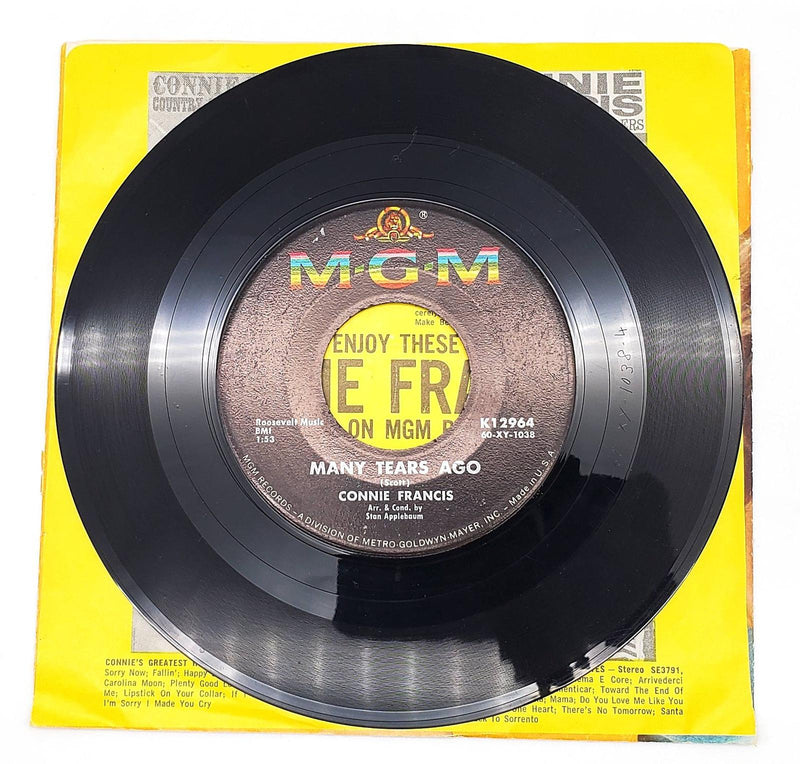 Connie Francis Many Tears Ago 45 RPM Single Record MGM Records 1960 K12964 3