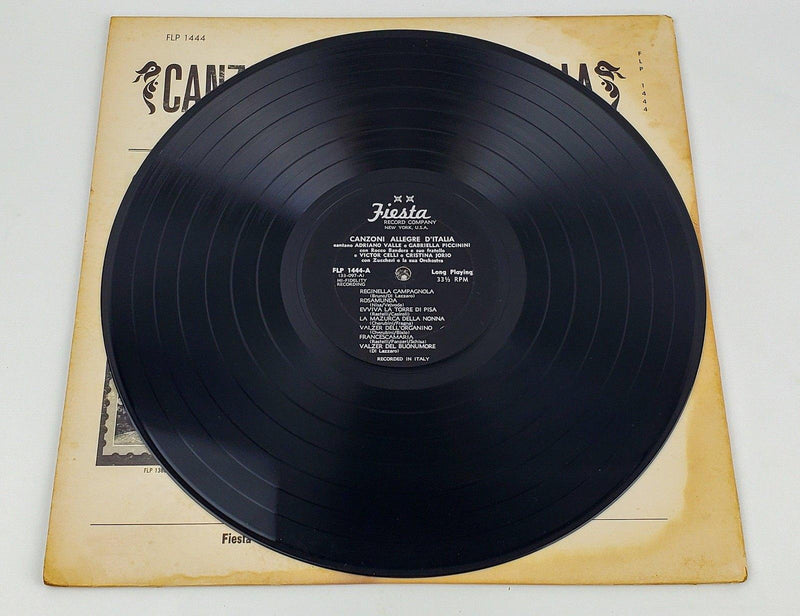 Adriano Valle Canzoni Allegre D'Italia Record 33 RPM LP FLP 1444 Fiesta 4