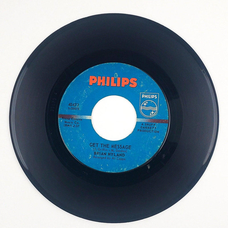 Brian Hyland Get The Message Record 45 RPM Single 40472 Philips 1967 1