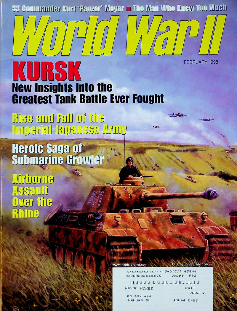 World War 2 Magazine Feb 1998 Kursk Tank Battle Submarine Growler Rhine Assault 2
