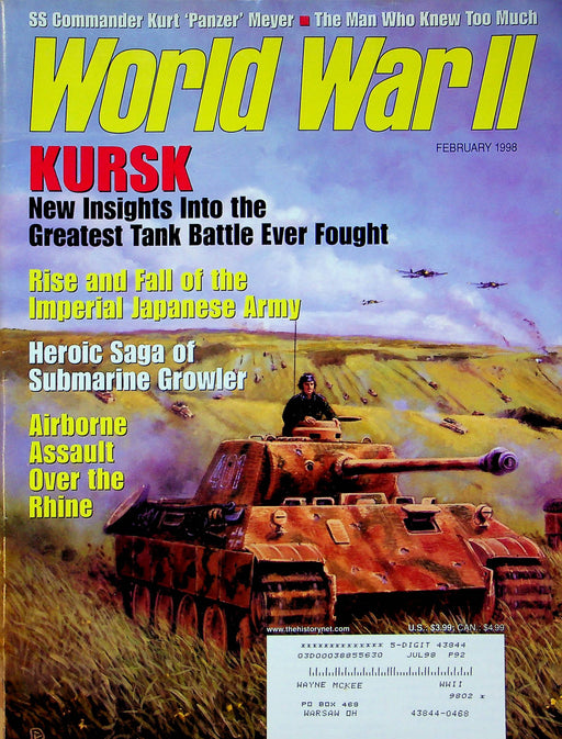 World War 2 Magazine Feb 1998 Kursk Tank Battle Submarine Growler Rhine Assault 2