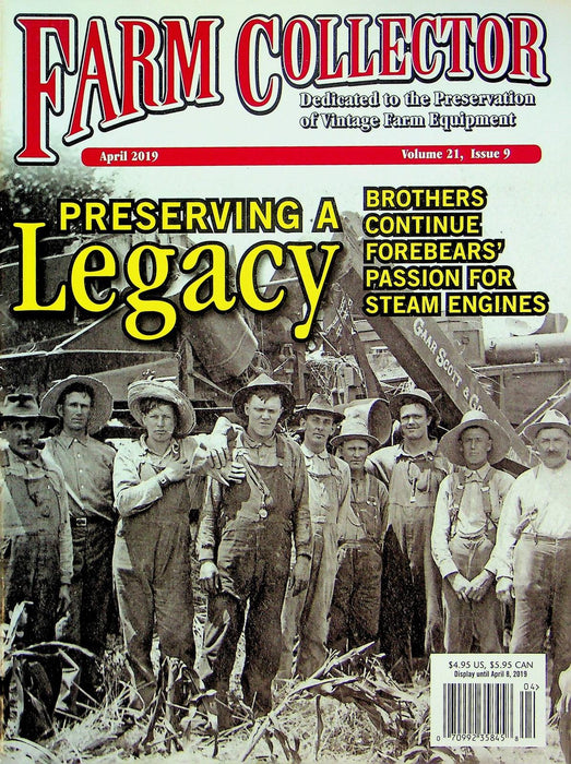 Farm Collector Magazine April 2019 Vol 21 # 9 Man With a Thousand Saws