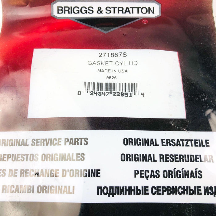 Briggs and Stratton 271867S Cylinder Head Gasket OEM New NOS Replaces 422000