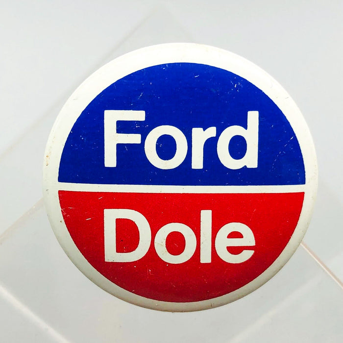 Ford Dole Button Pin 1.25" Gerald Bob Political Campaign President Committee 11