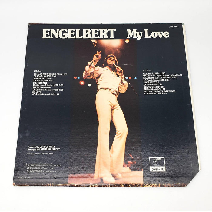 Engelbert Humperdinck My Love LP Record Parrot 1974 APAS 71065 2