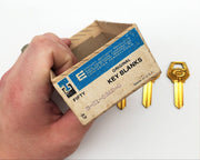 5x Corbin B Z1 59A2-5 Key Blanks Brass 5 Pin USA Made NOS Tarnished 3