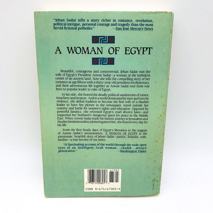 A Woman Of Egypt Trade Paperback Jehan Sadat 1989 Muslim Marriage Customs 9