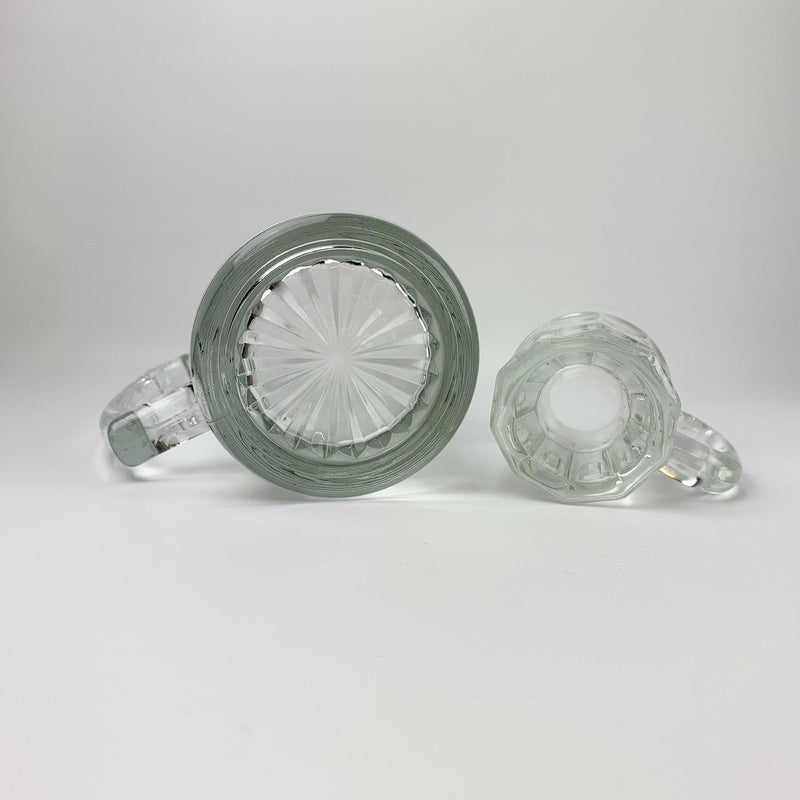 Large 7" Inch Heavy Glass Beer Mug & 3.25" Inch Root Beer Mug Lot 2