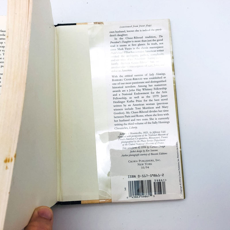 The President's Daughter HC Barbara Chase Riboud 1994 Thomas Jefferson 1st Edit 10