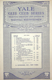 Sheet Music Yale Glee Club Series I Got Shoes 1927 Marshall Bartholomew Schirmer 2