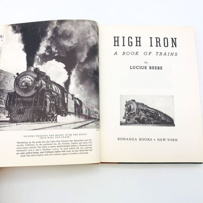 High Iron A Book Of Trains Hardcover Lucius Beebe 1938 1st Edition Railroads 7