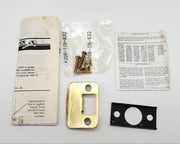 Schlage Door Knob Bright Brass 605 Passage Latch GEO F10 2-3/8 & 2-3/4 BS NOS 7
